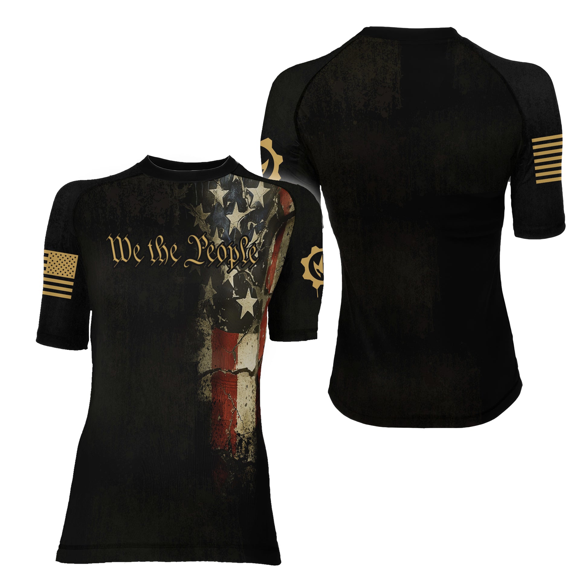 Iron Patriot Women's Short Sleeve Rash Guard