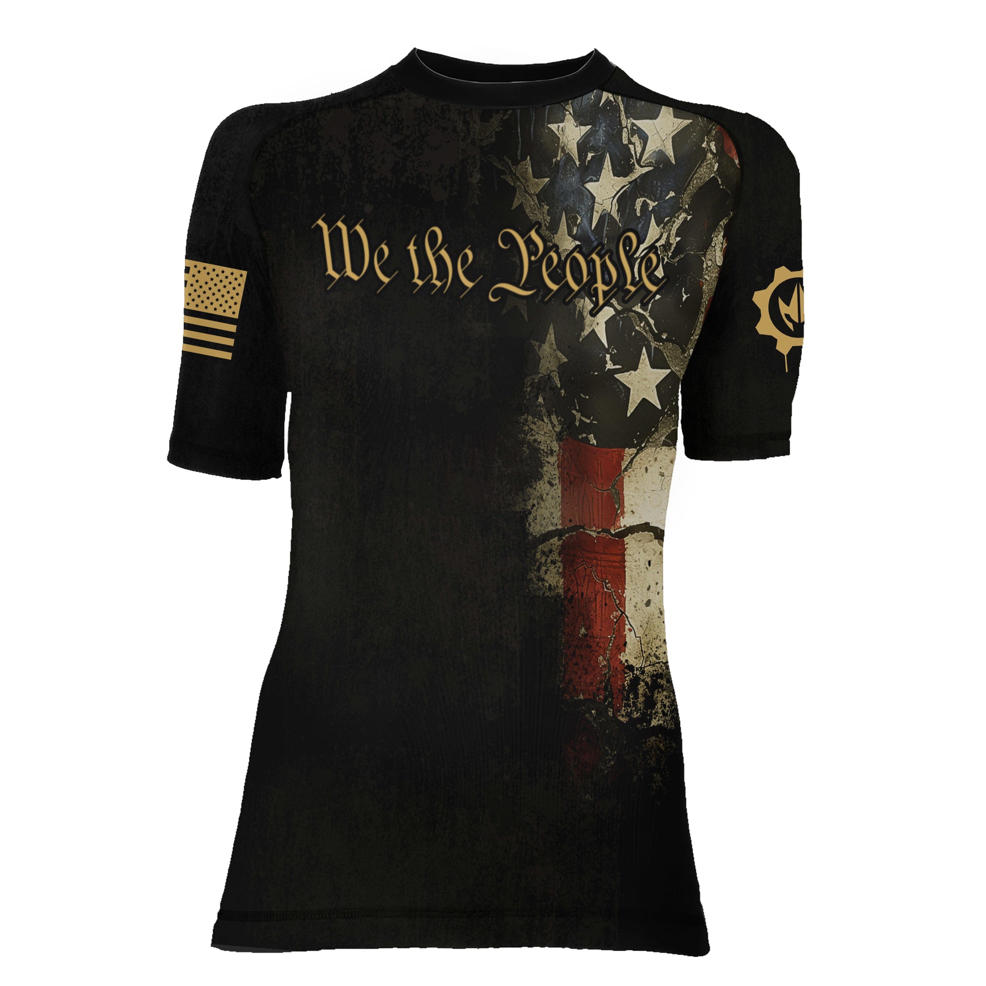 Iron Patriot Women's Short Sleeve Rash Guard