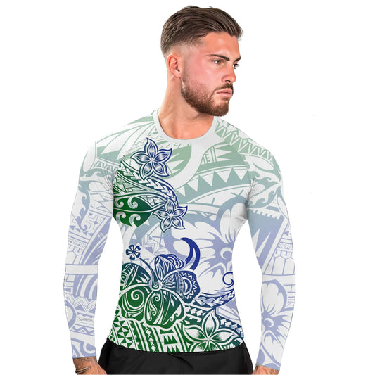 Island Spirit Men's Long Sleeve Rash Guard