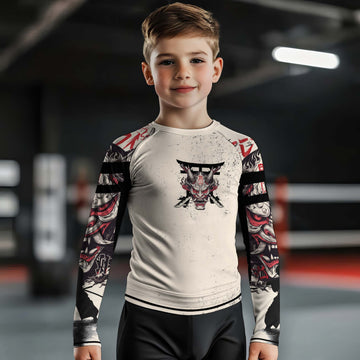 Ivory Demon Kids Rash Guard