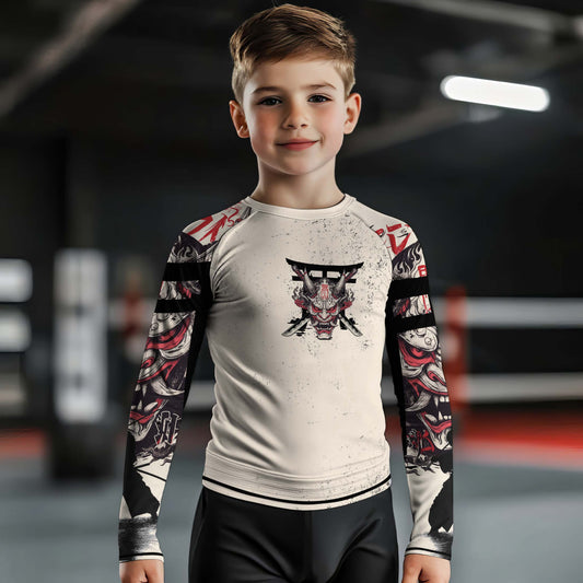 Ivory Demon Kids Rash Guard