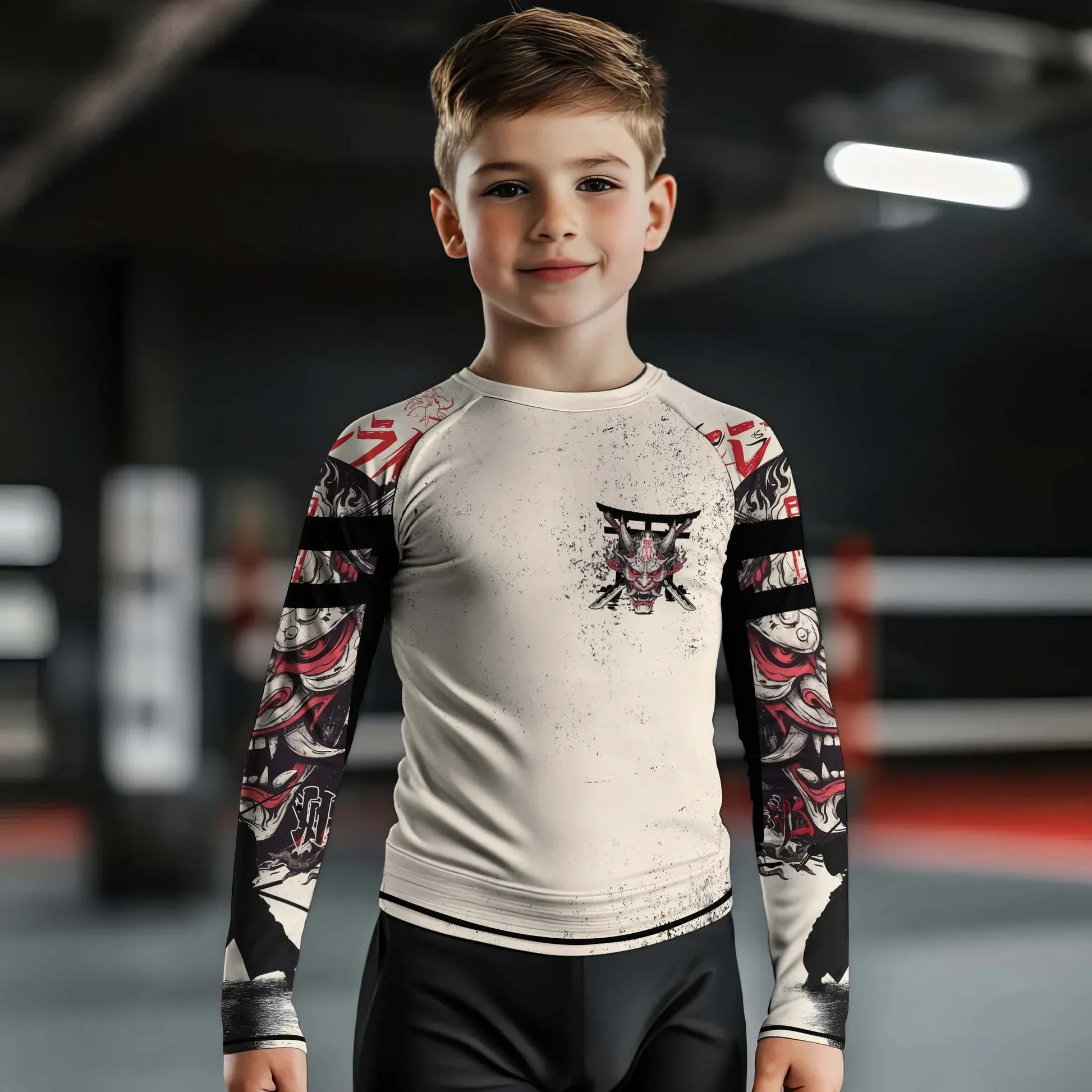 Ivory Demon Kids Rash Guard
