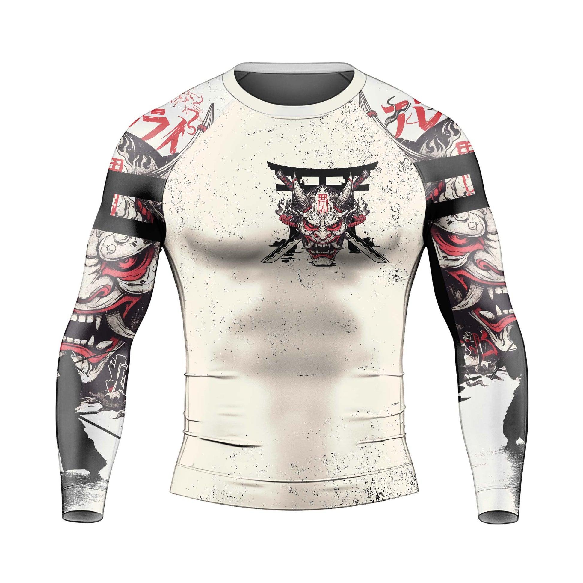 Ivory Demon Men's Long Sleeve Rash Guard