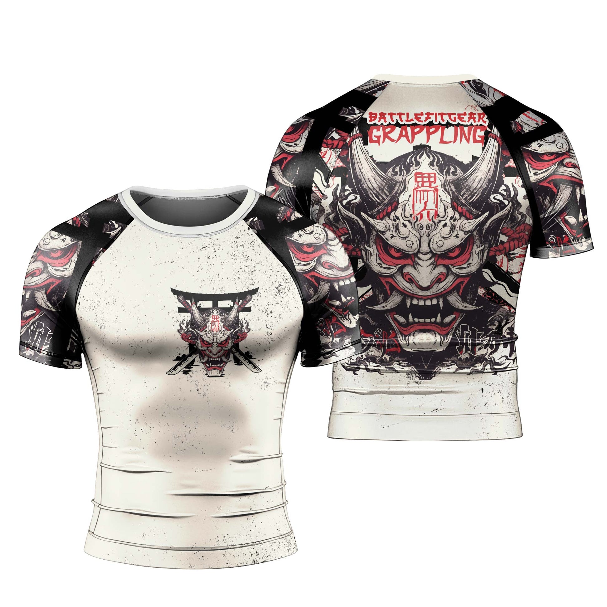 Ivory Demon Men's Short Sleeve Rash Guard