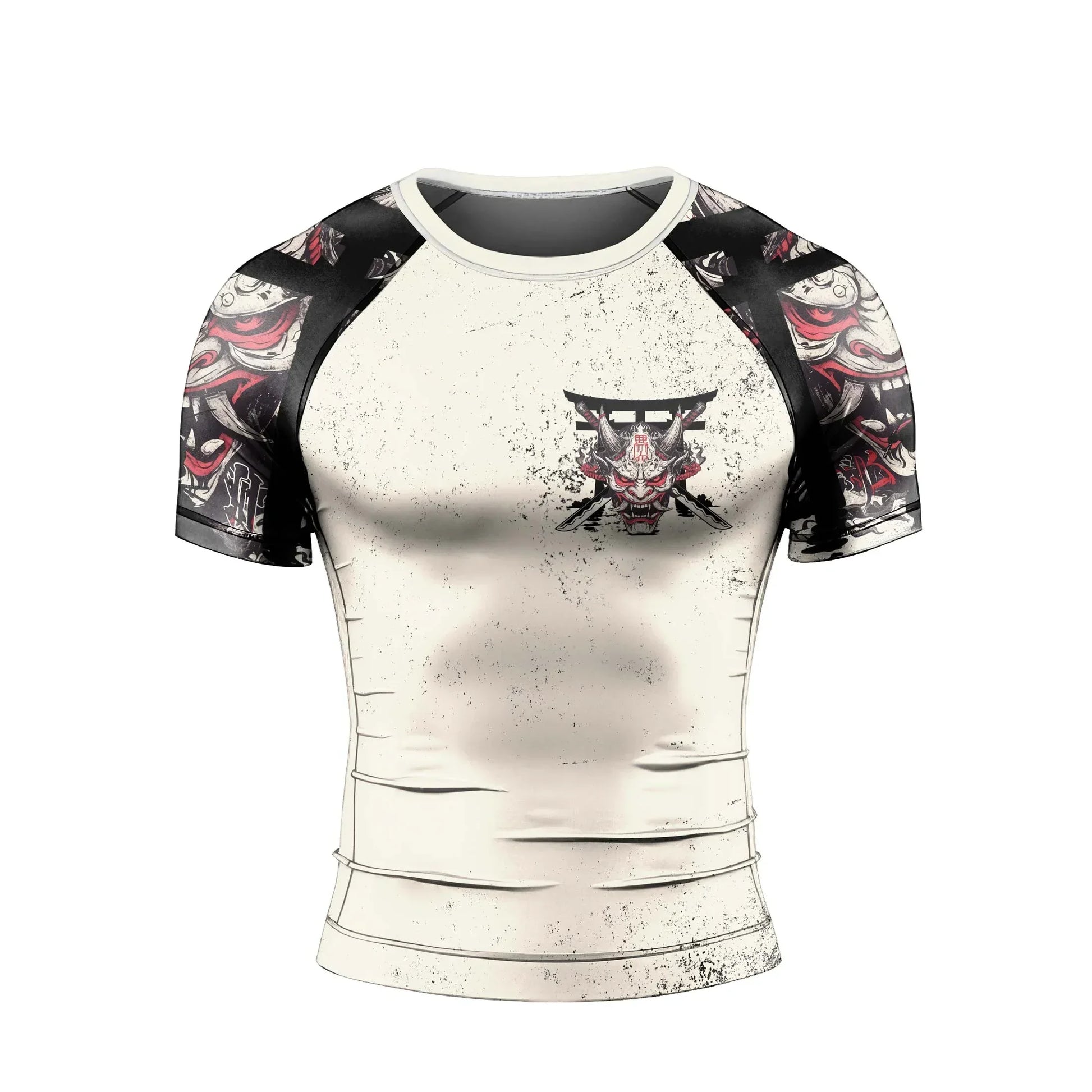 Ivory Demon Men's Short Sleeve Rash Guard