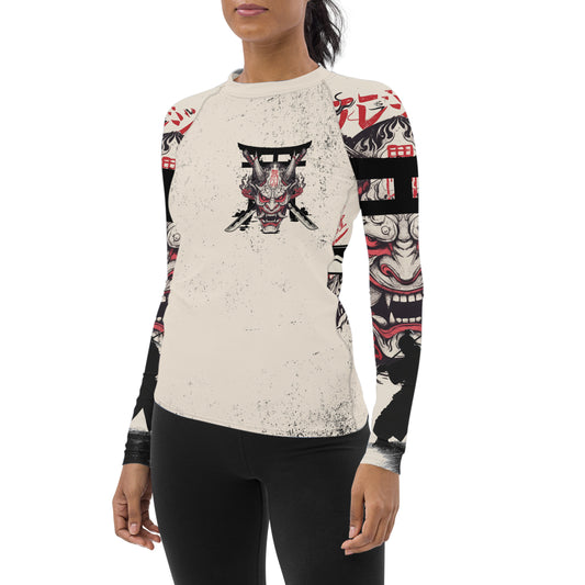 Ivory Demon Women's Long Sleeve Rash Guard
