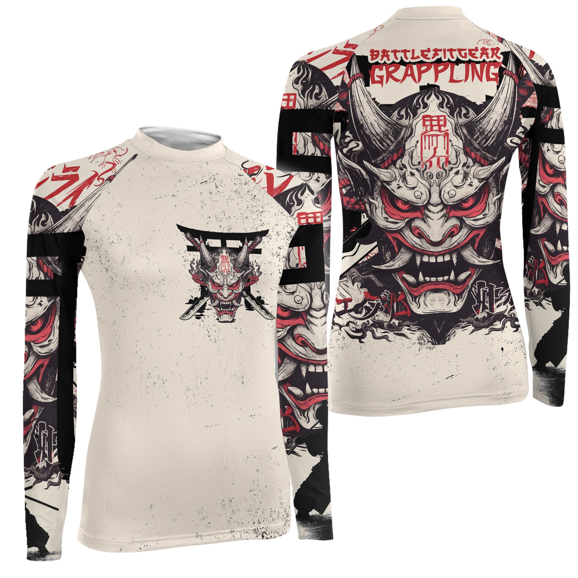Ivory Demon Women's Long Sleeve Rash Guard