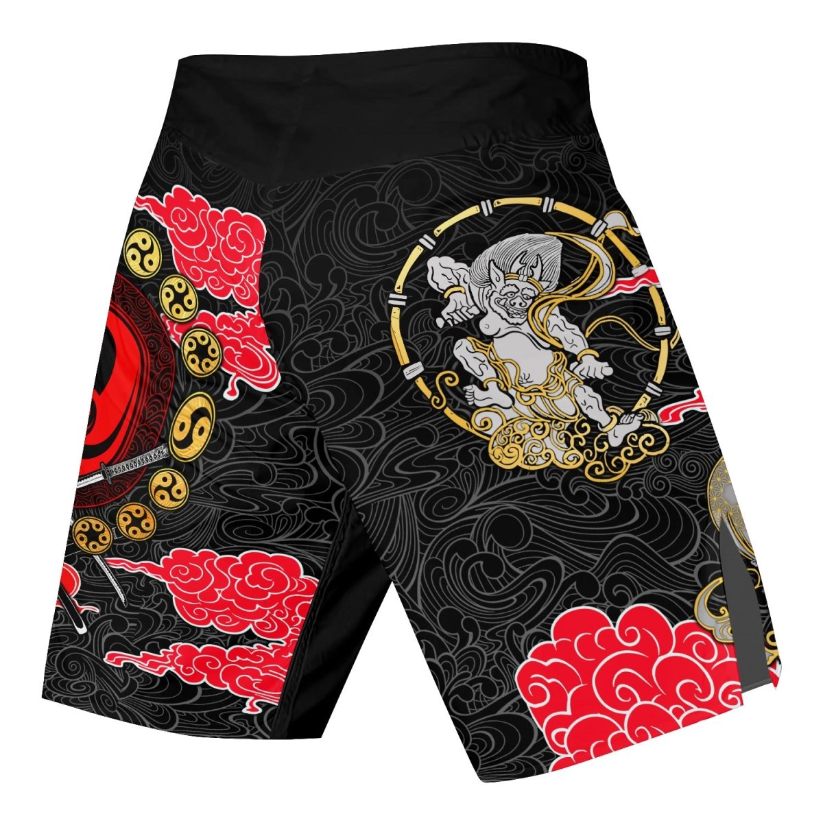 Japanese Raijin And Fujin Fight Shorts - BattleFitGear