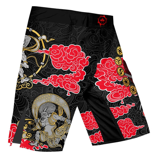 Japanese Raijin And Fujin Fight Shorts - BattleFitGear