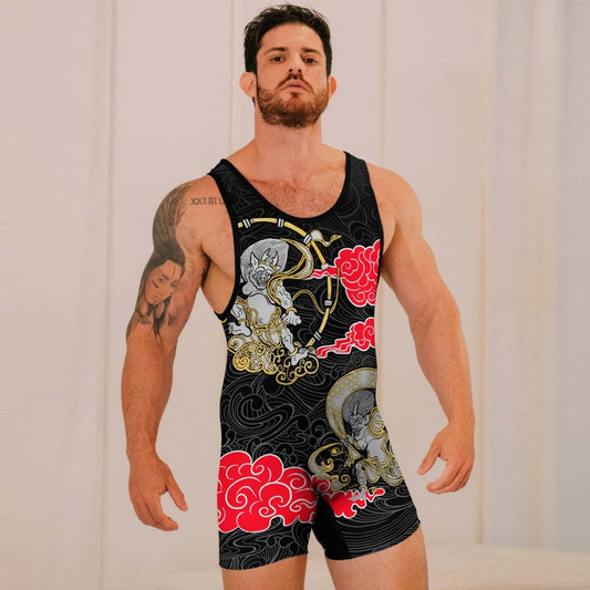 Japanese Raijin And Fujin Wrestling Singlets - BattleFitGear