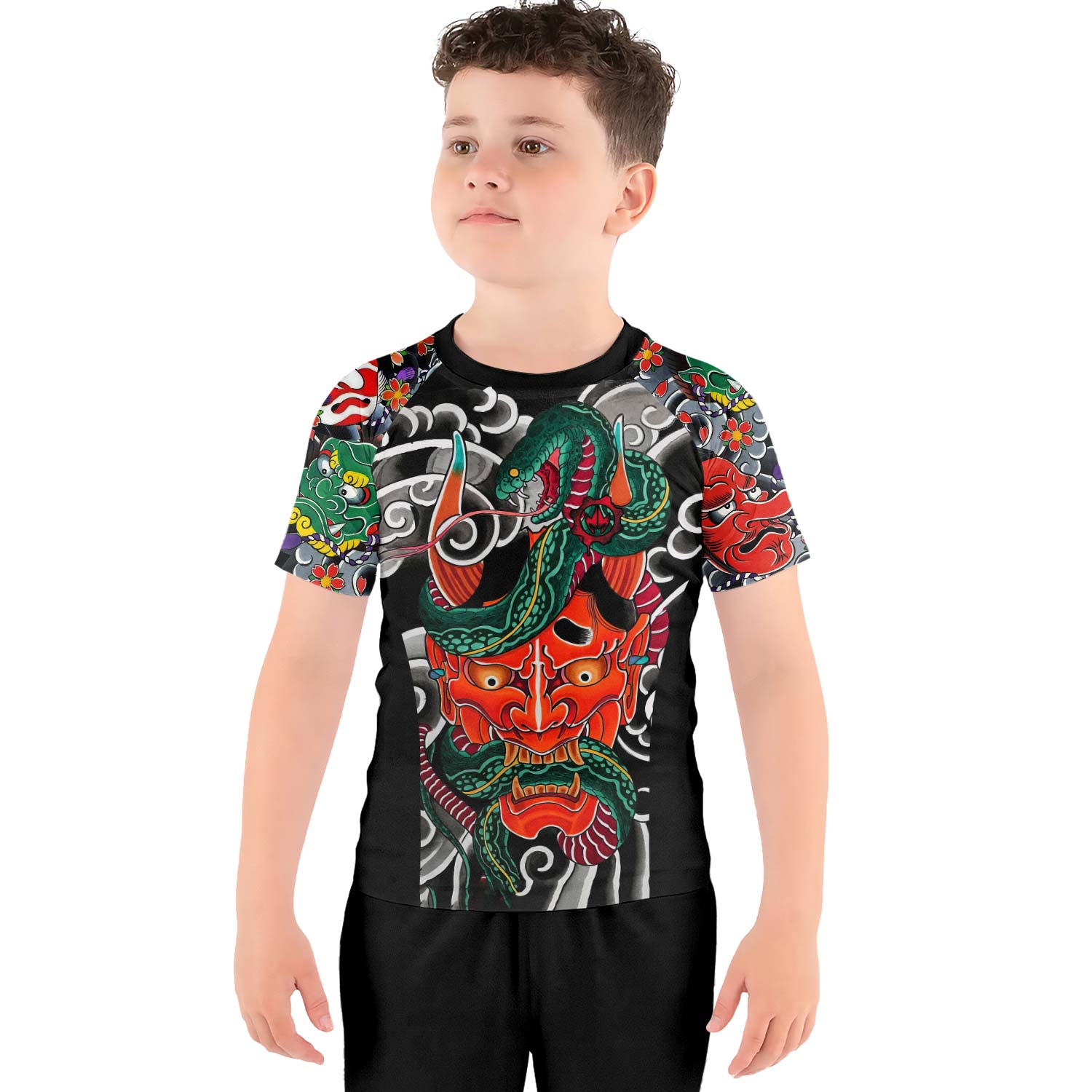 Japanese Viper Oni Kids Rash Guard - BattleFitGear