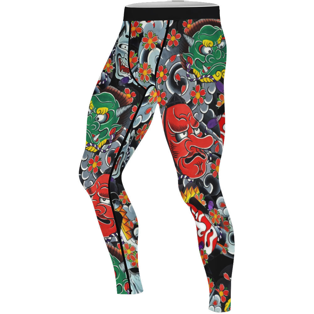 Japanese Viper Oni Men's Compression Leggings