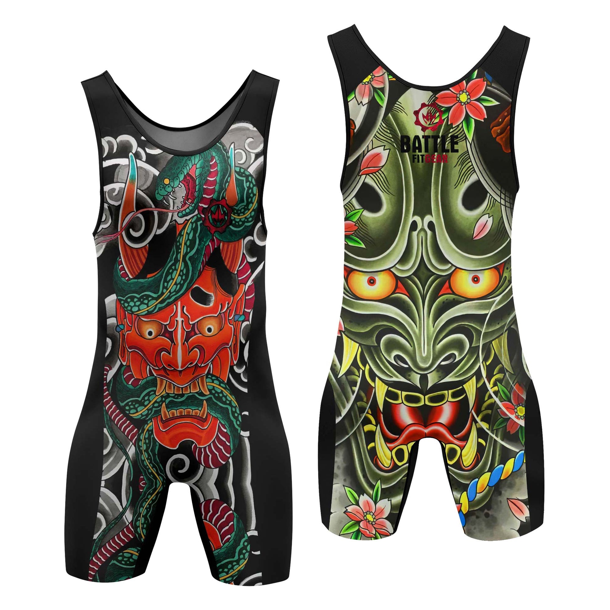 Japanese Viper Oni Wrestling Singlets