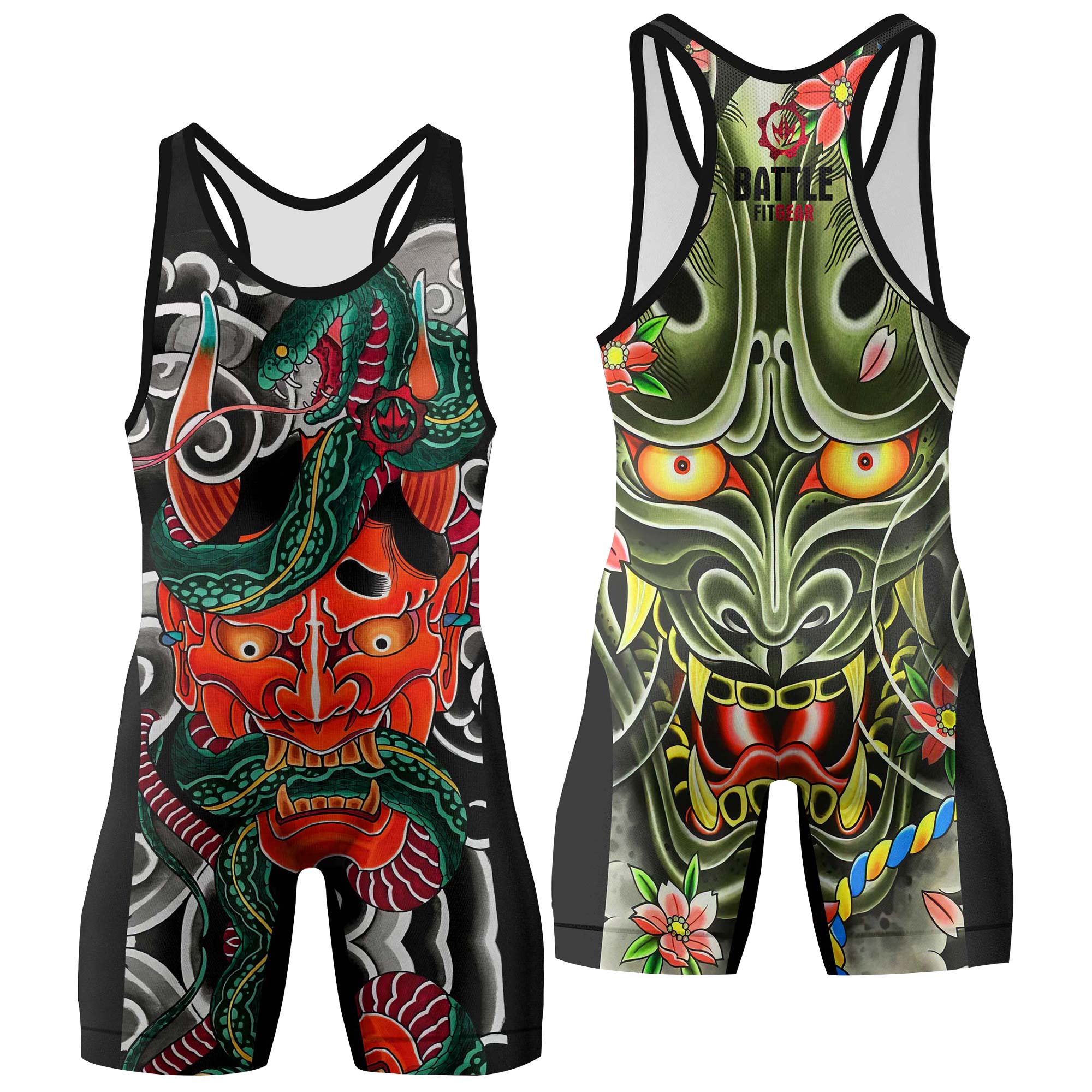 Japanese Viper Oni Wrestling Singlets