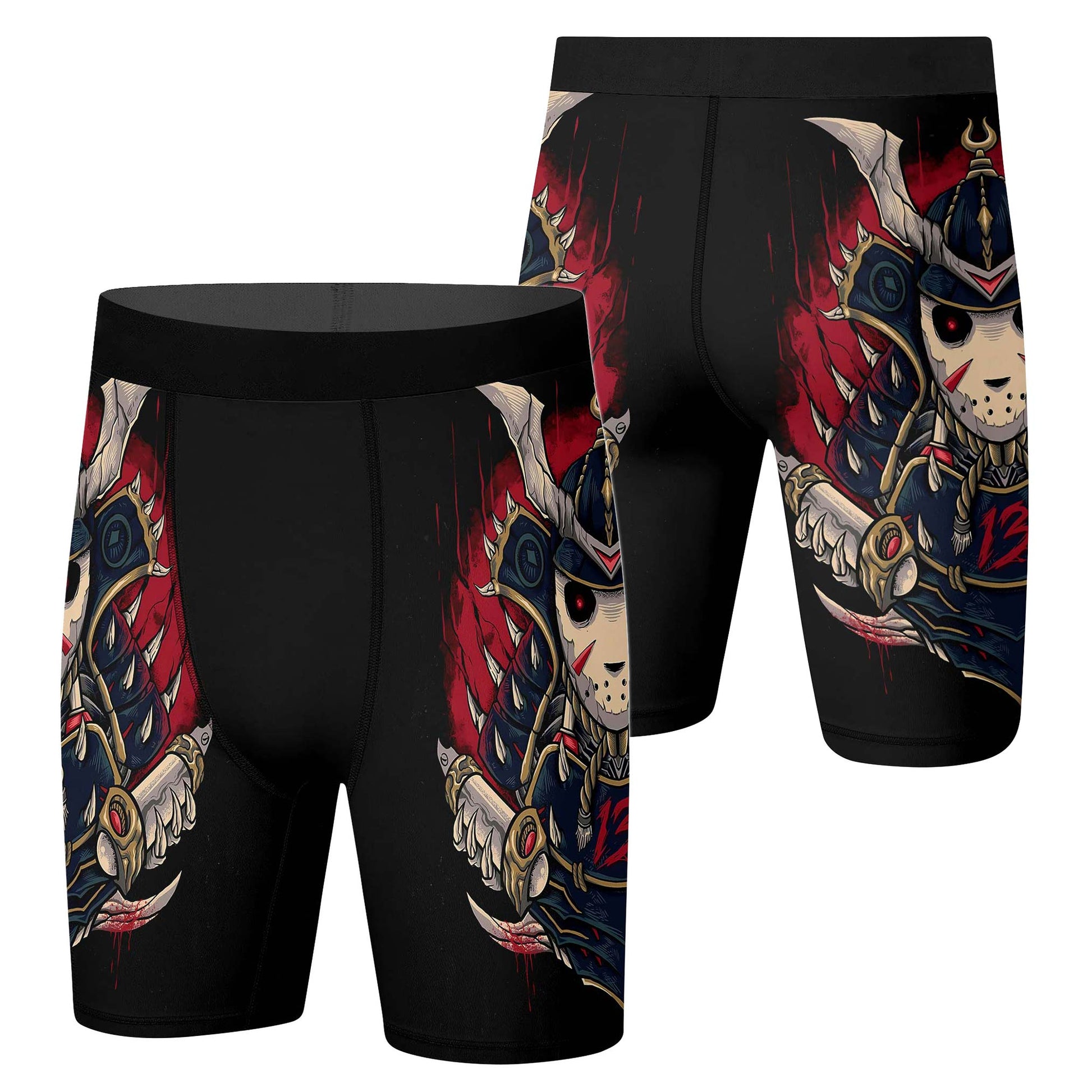 Jason Voorhees Samurai Compression Shorts