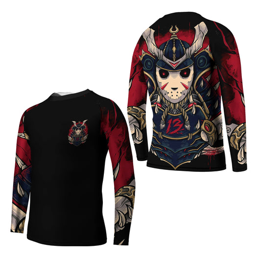 Jason Voorhees Samurai Kids Rash Guard
