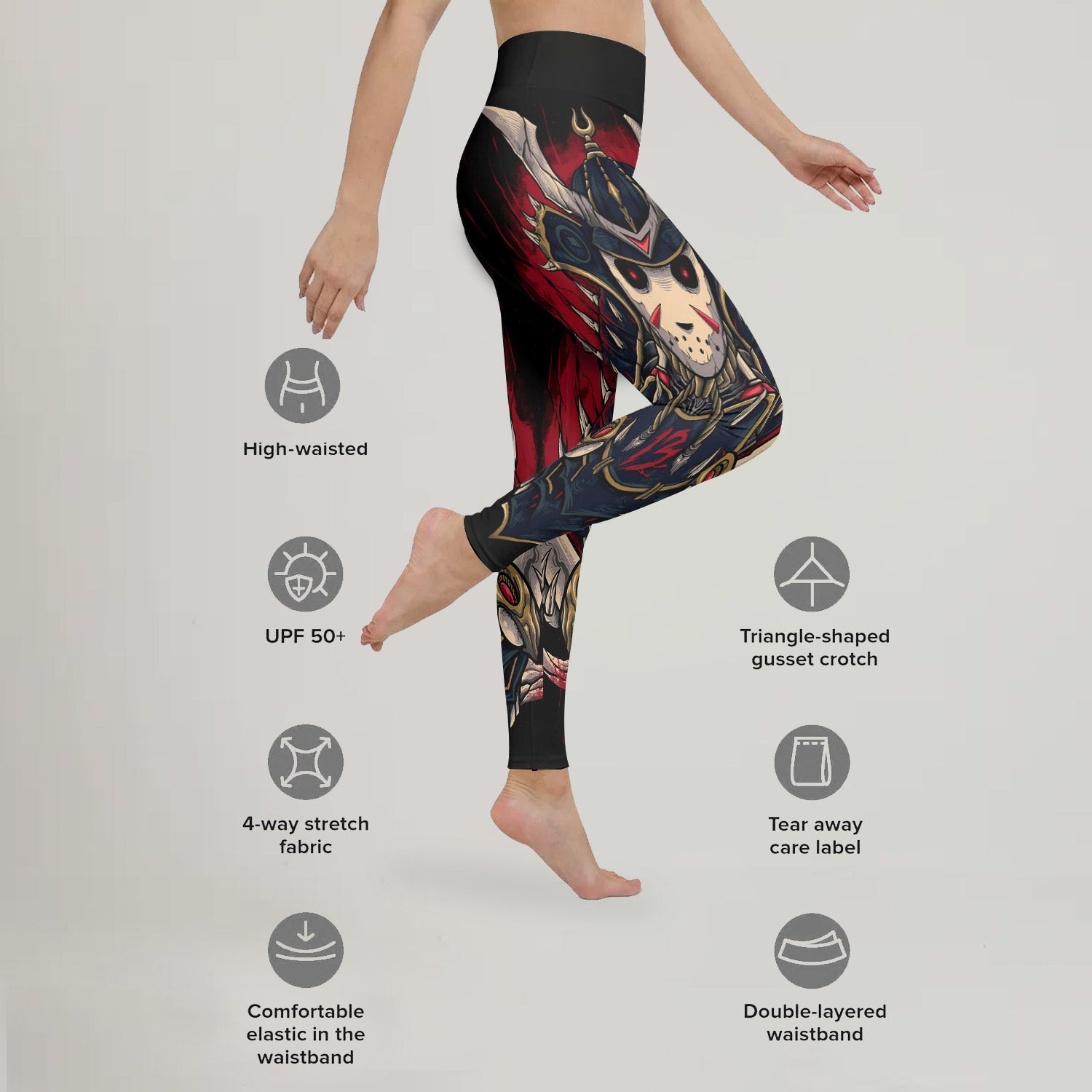 Jason Voorhees Samurai Leggings
