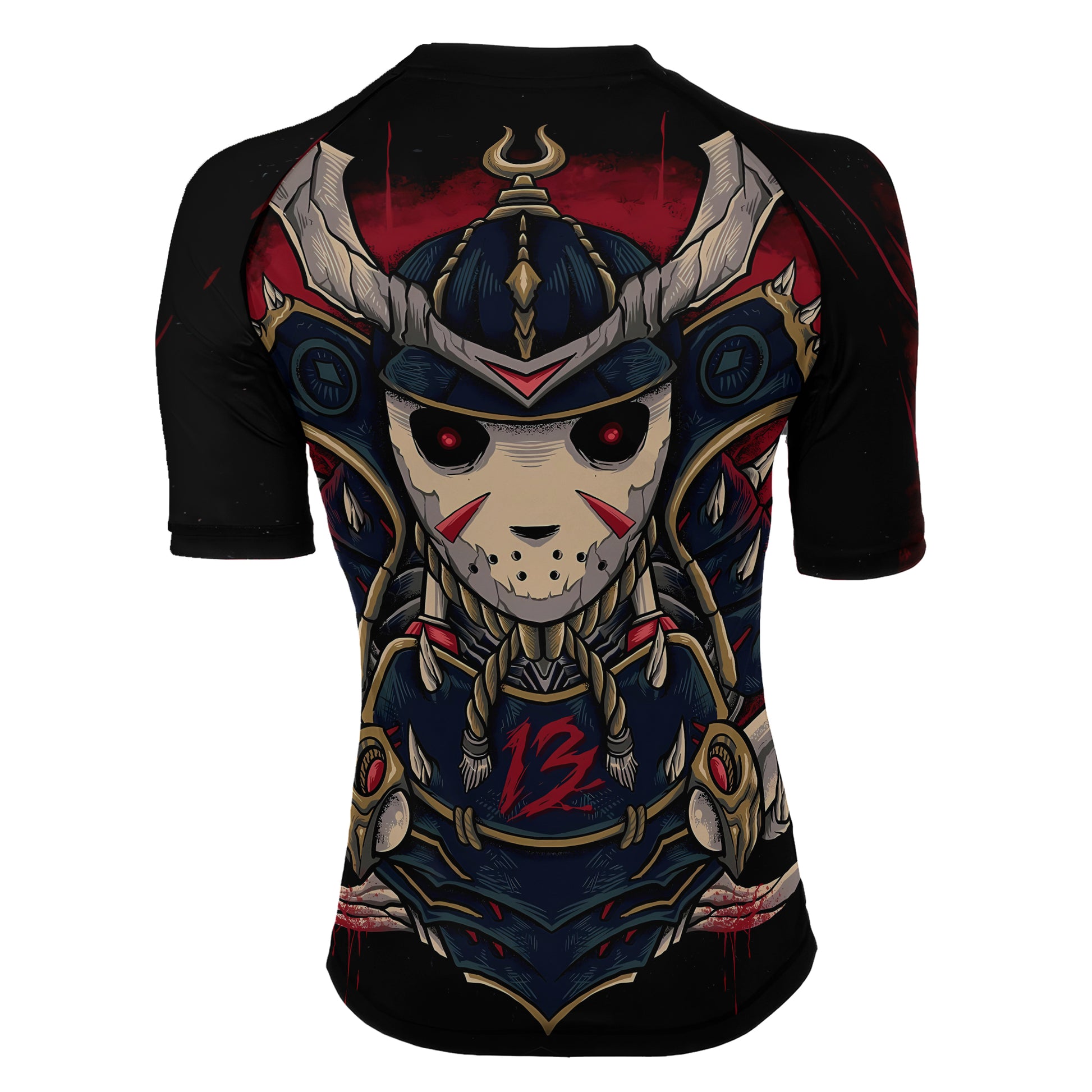Jason Voorhees Samurai Women's Short Sleeve Rash Guard