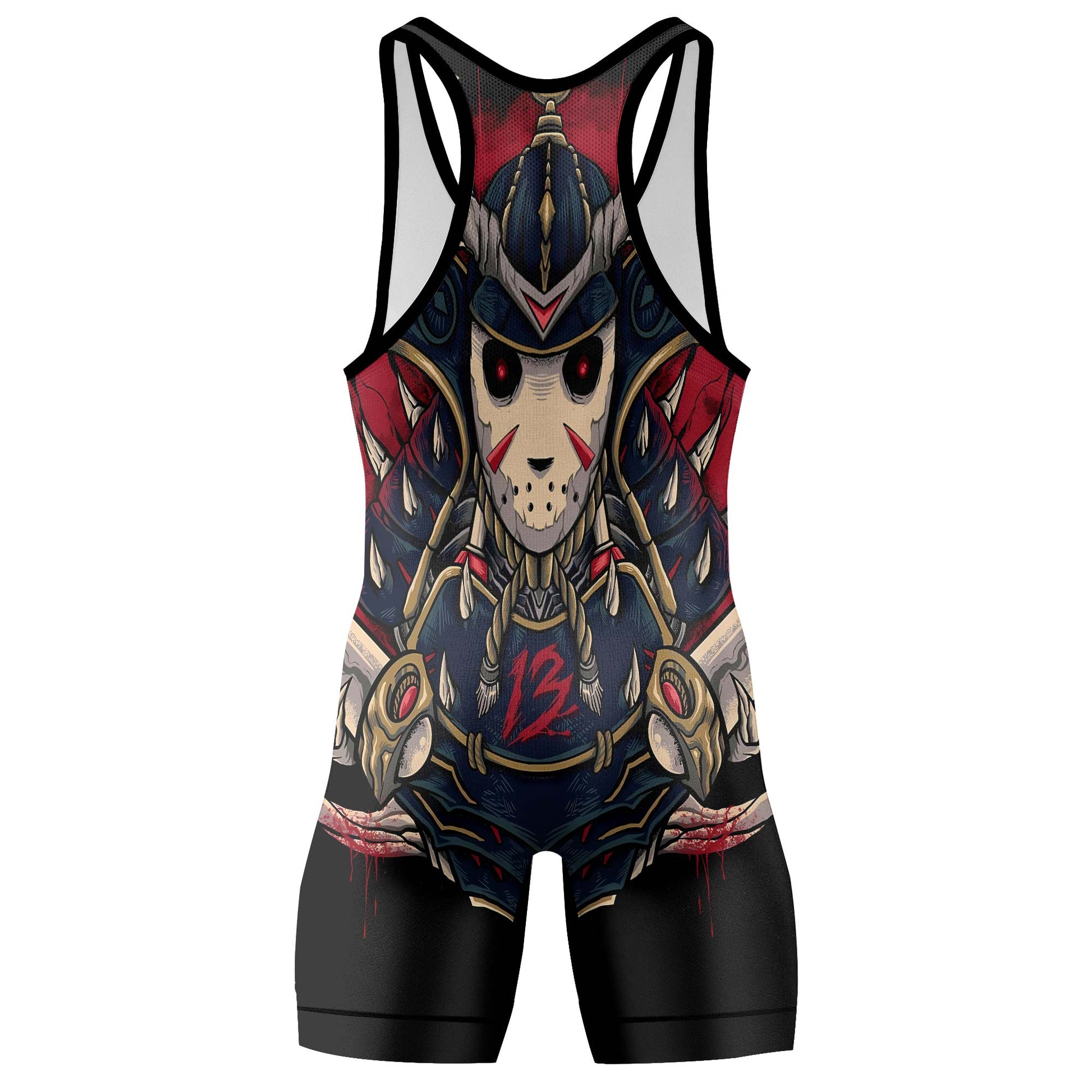 Jason Voorhees Samurai Wrestling Singlets