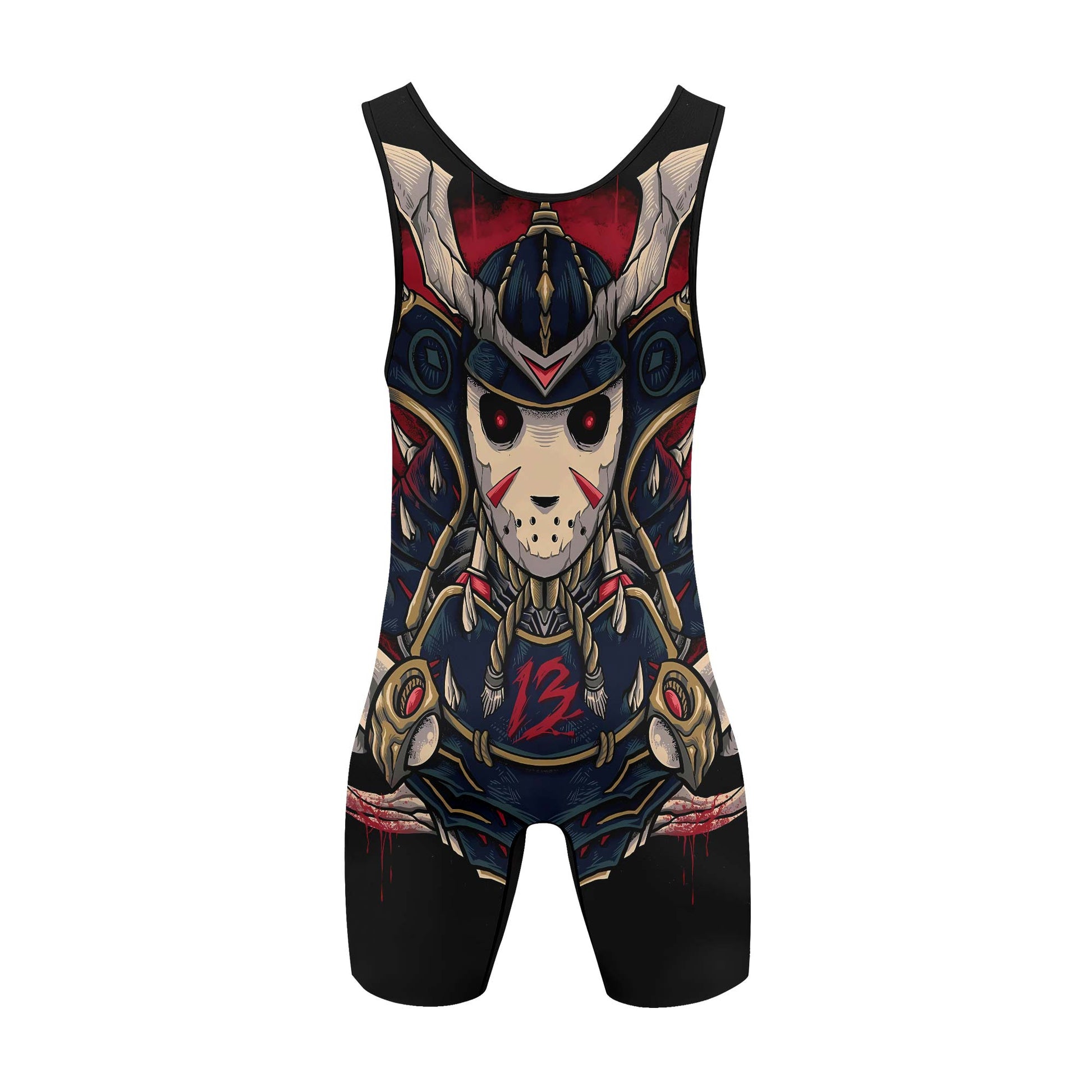 Jason Voorhees Samurai Wrestling Singlets