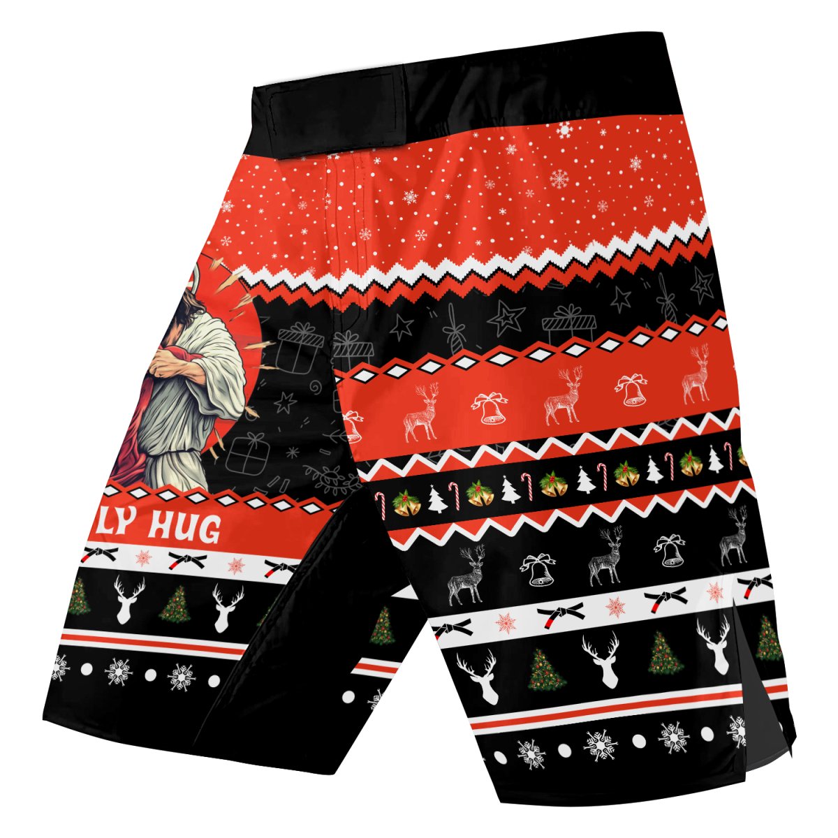 Jesus Deadly Hug Fight Shorts - BattleFitGear