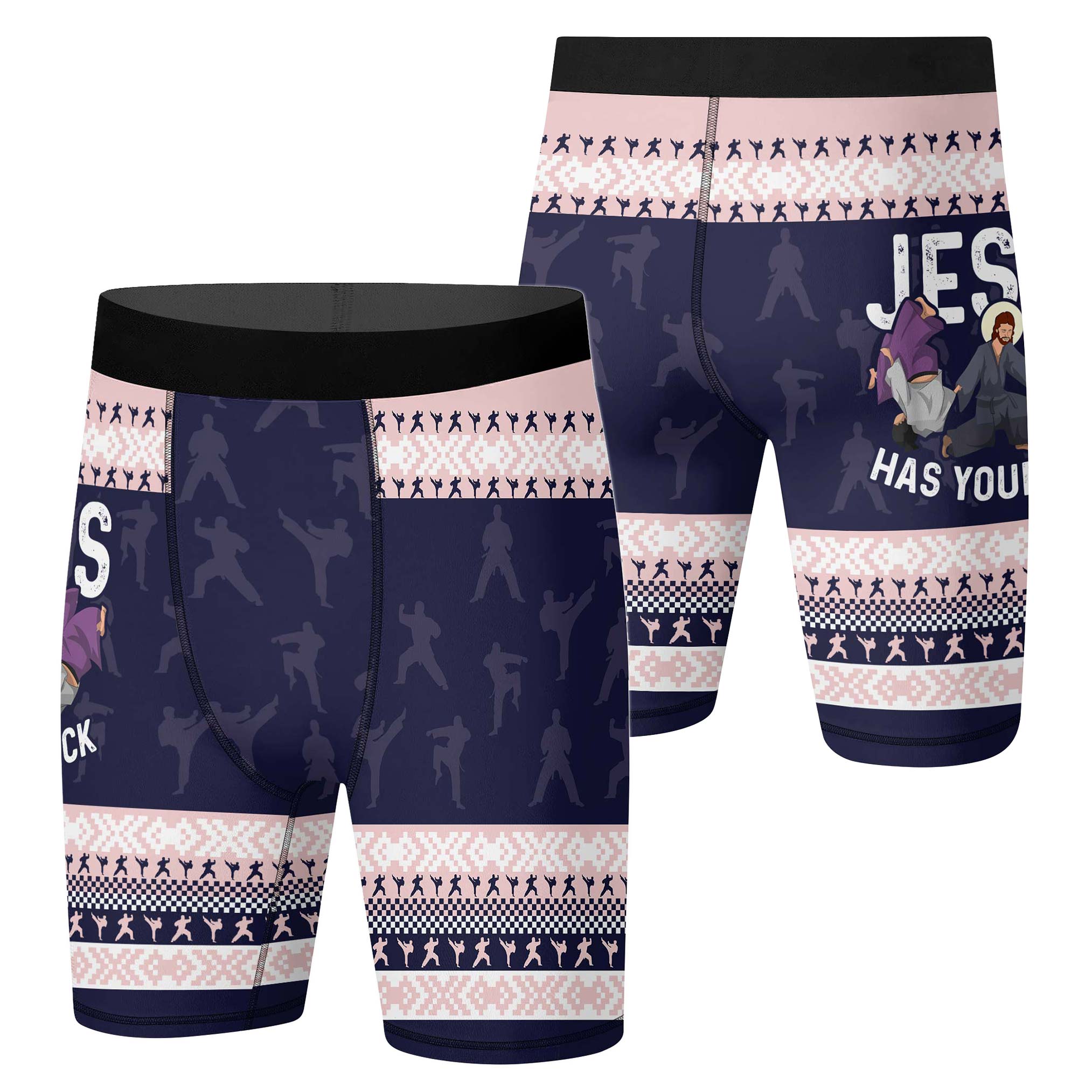 Jesus Has Your Back Compression Shorts