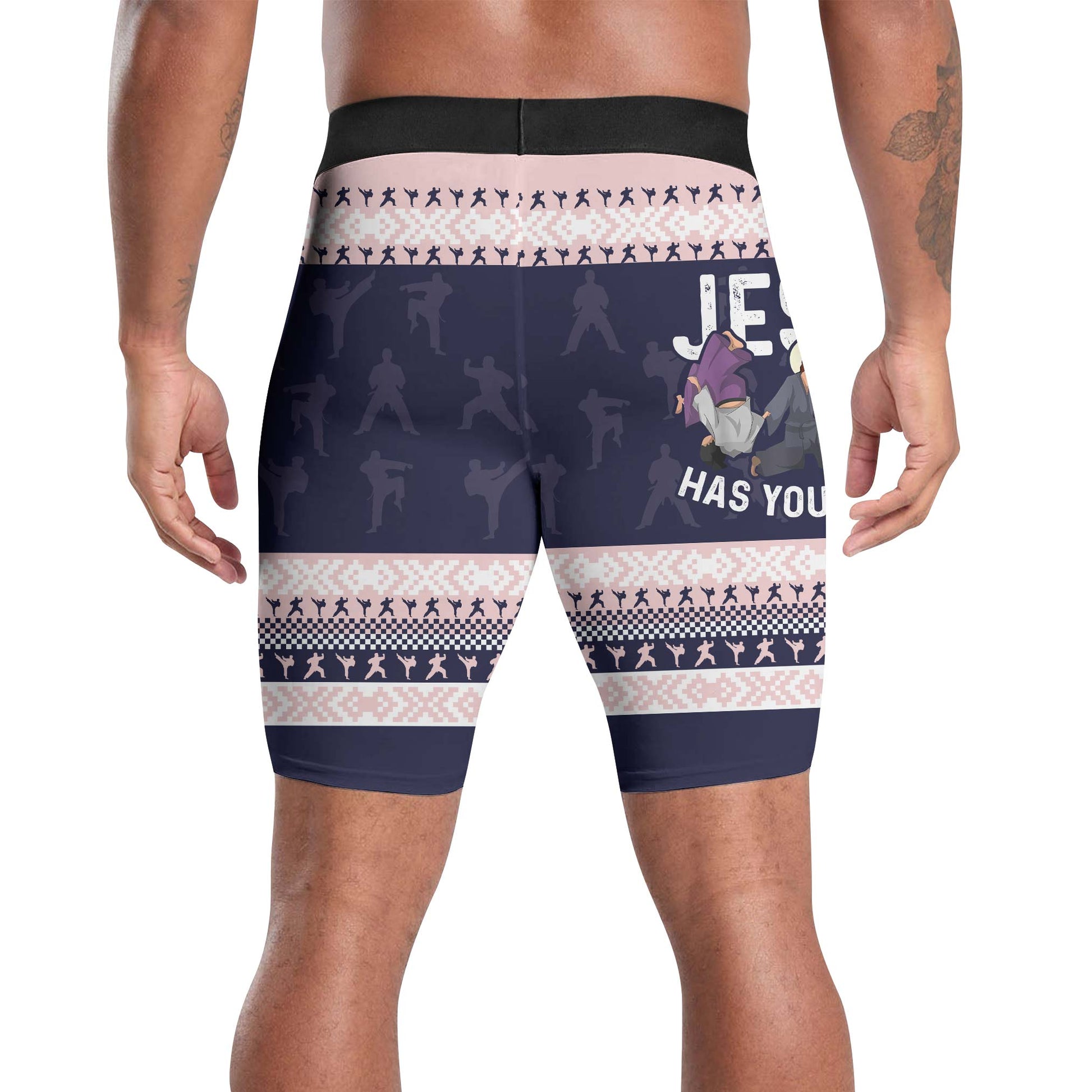 Jesus Has Your Back Compression Shorts