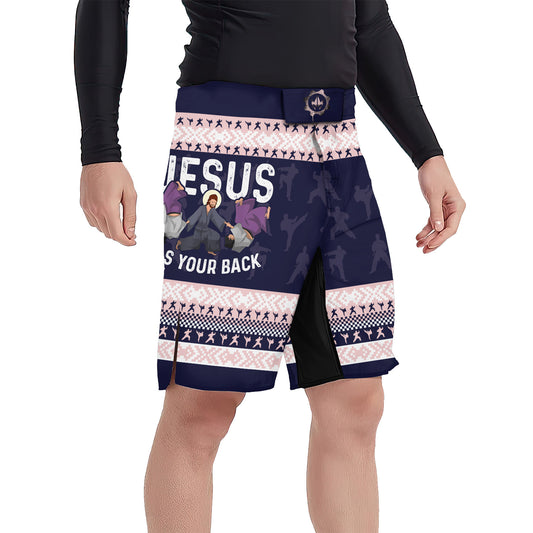 Jesus Has Your Back Fight Shorts