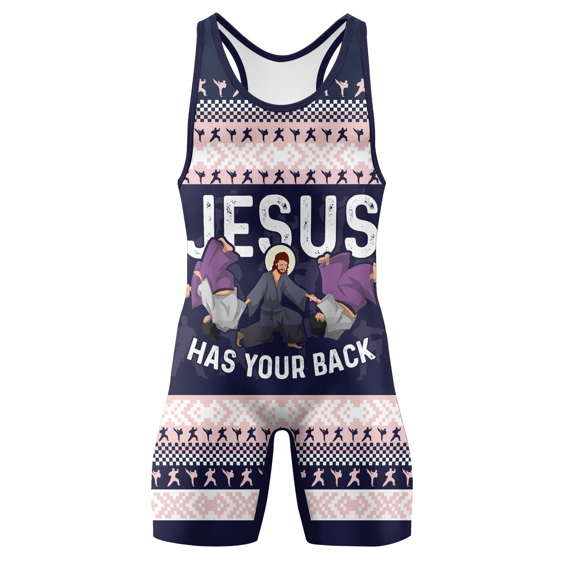 Jesus Has Your Back Wrestling Singlets