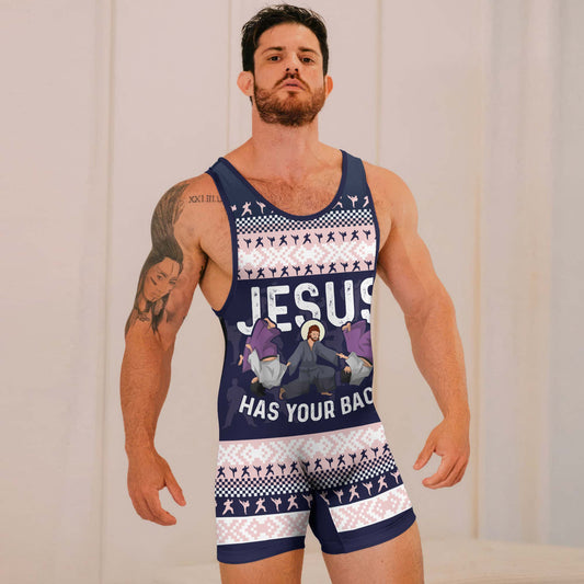 Jesus Has Your Back Wrestling Singlets