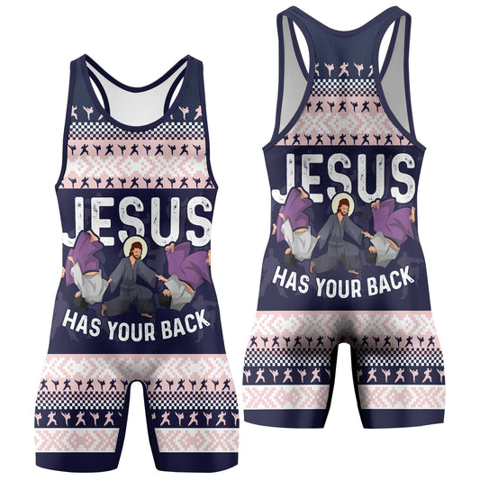 Jesus Has Your Back Wrestling Singlets