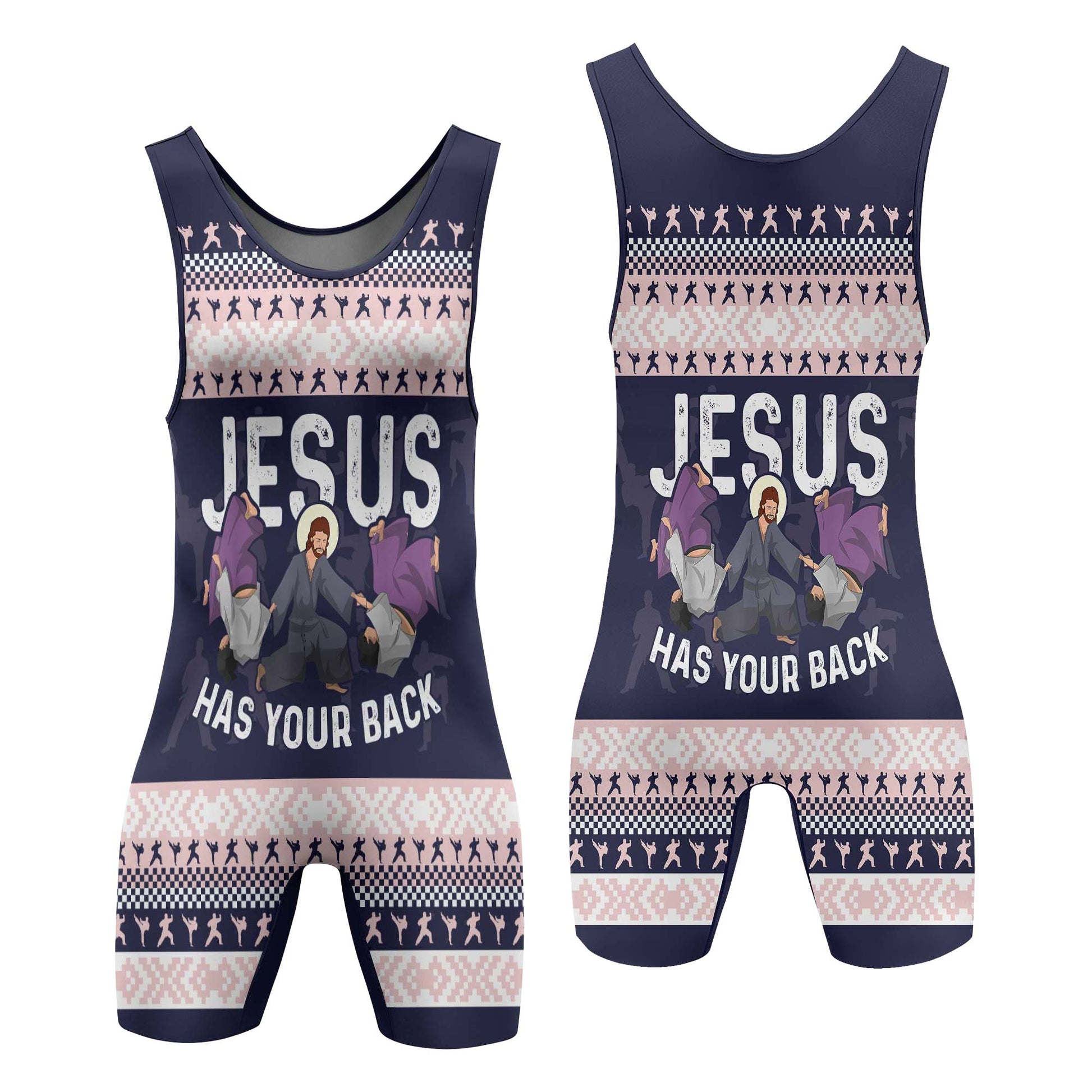 Jesus Has Your Back Wrestling Singlets
