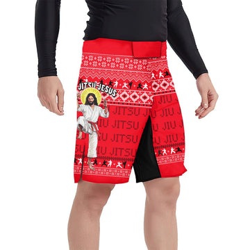 Jesus Jiu Jitsu Fight Shorts - BattleFitGear