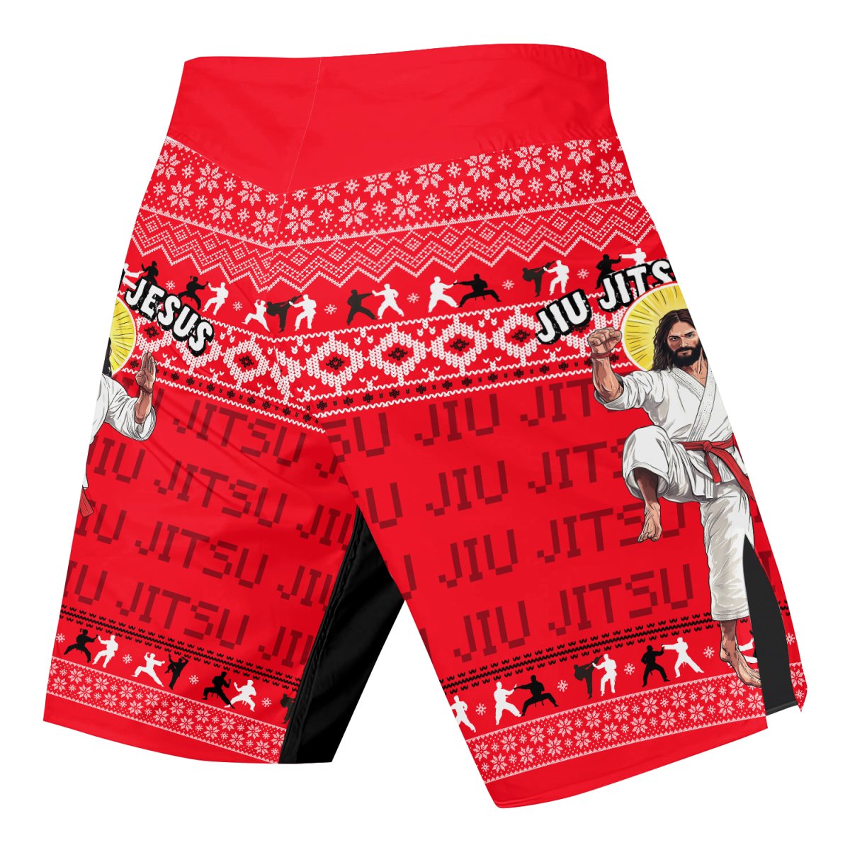 Jesus Jiu Jitsu Fight Shorts - BattleFitGear