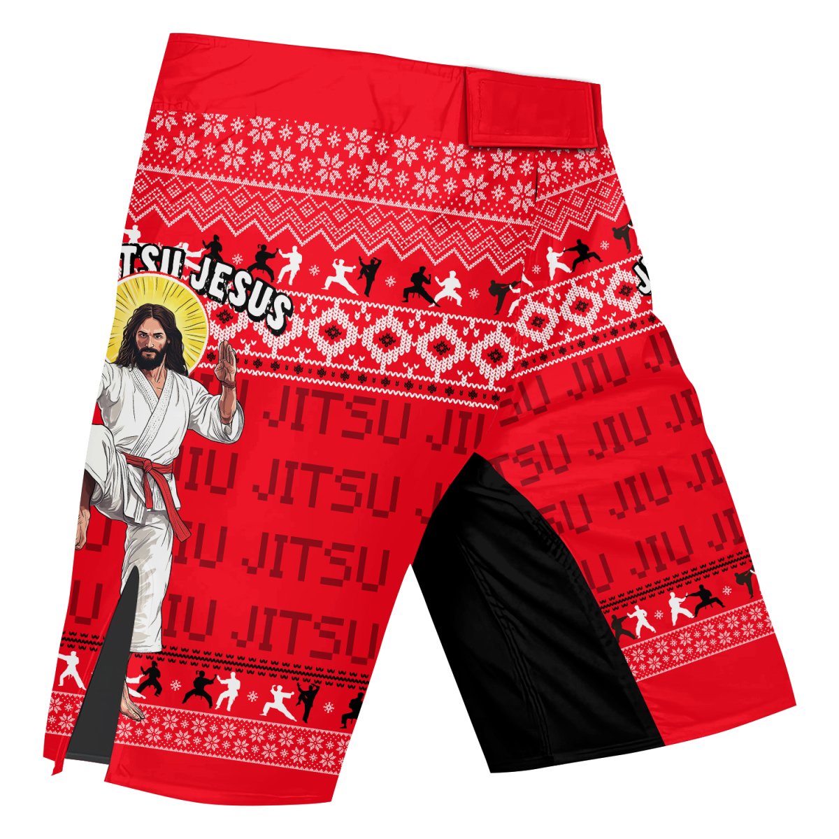 Jesus Jiu Jitsu Fight Shorts - BattleFitGear