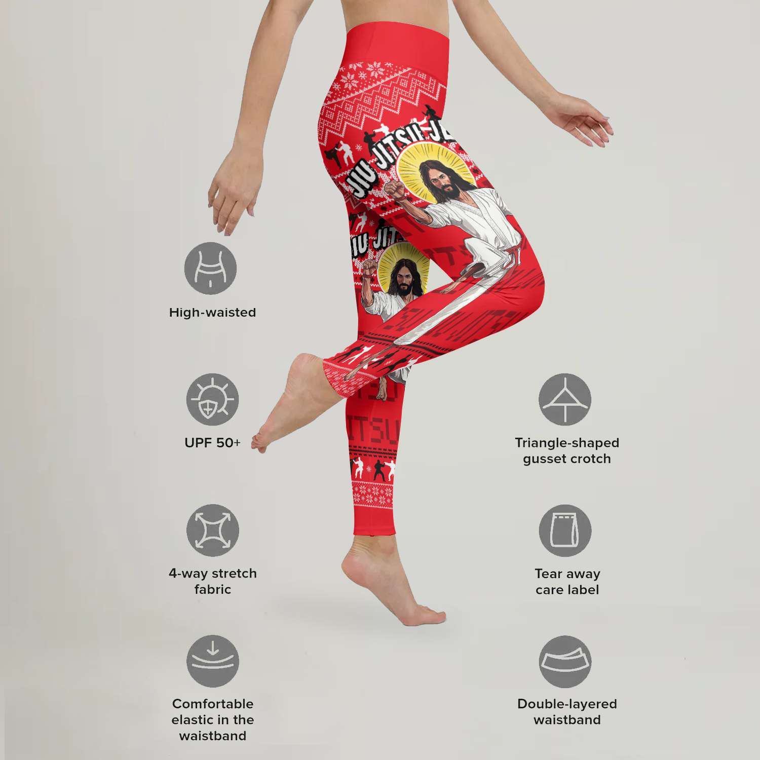 Jesus Jiu Jitsu Leggings