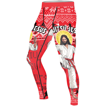 Jesus Jiu Jitsu Men's Compression Leggings