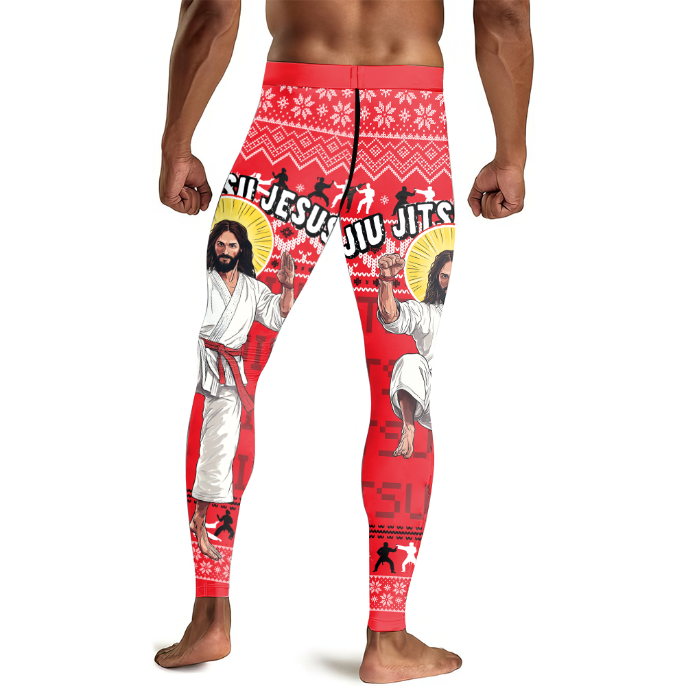 Jesus Jiu Jitsu Men's Compression Leggings