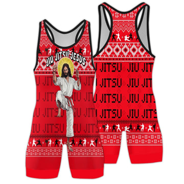 Jesus Jiu Jitsu Wrestling Singlets - BattleFitGear