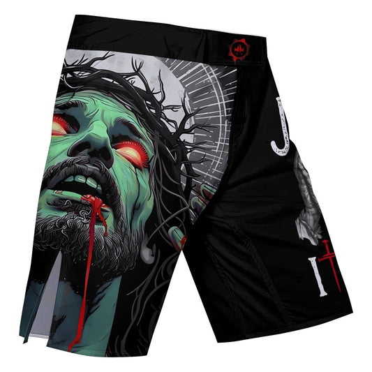 Jesus Paid All Fight Shorts - BattleFitGear