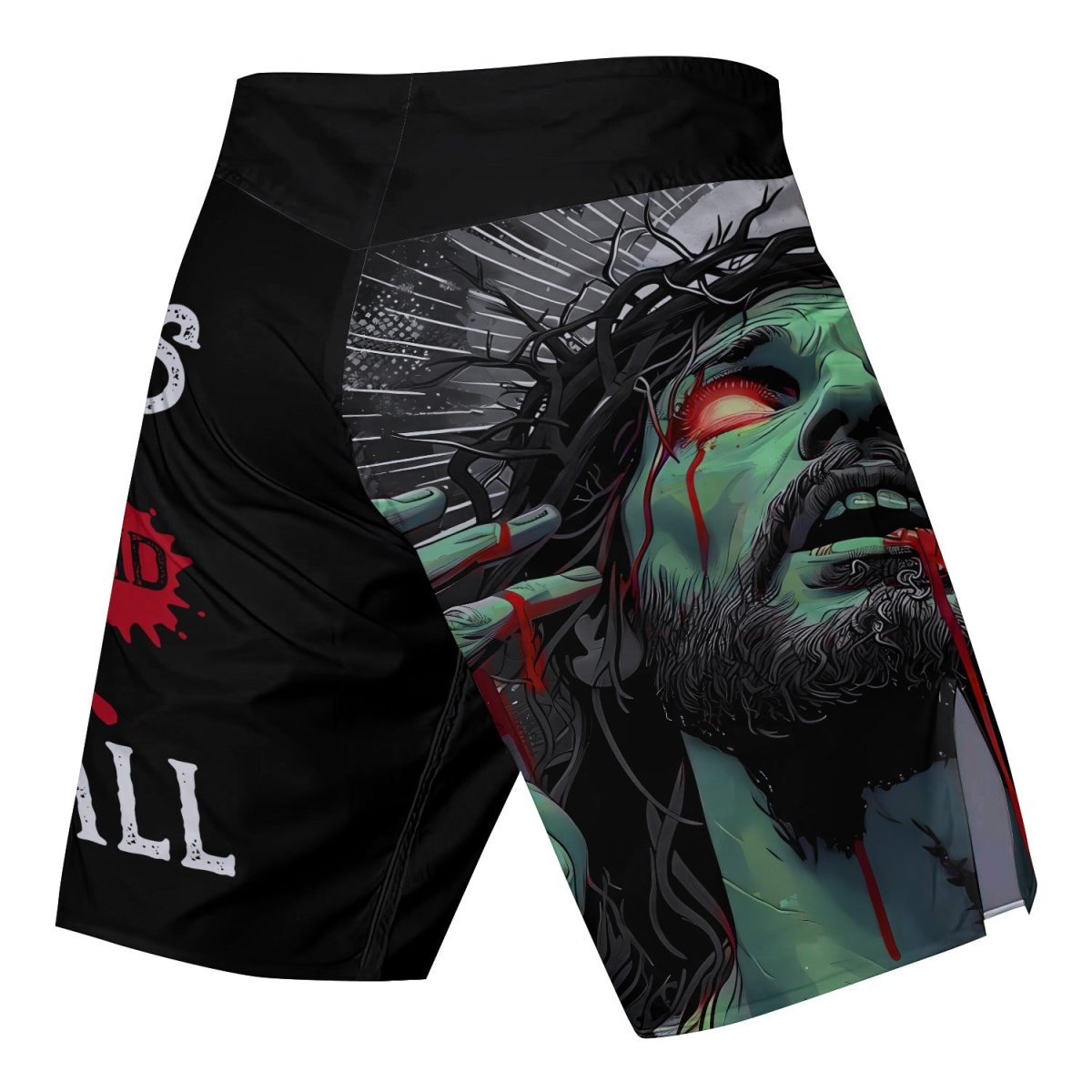 Jesus Paid All Fight Shorts - BattleFitGear