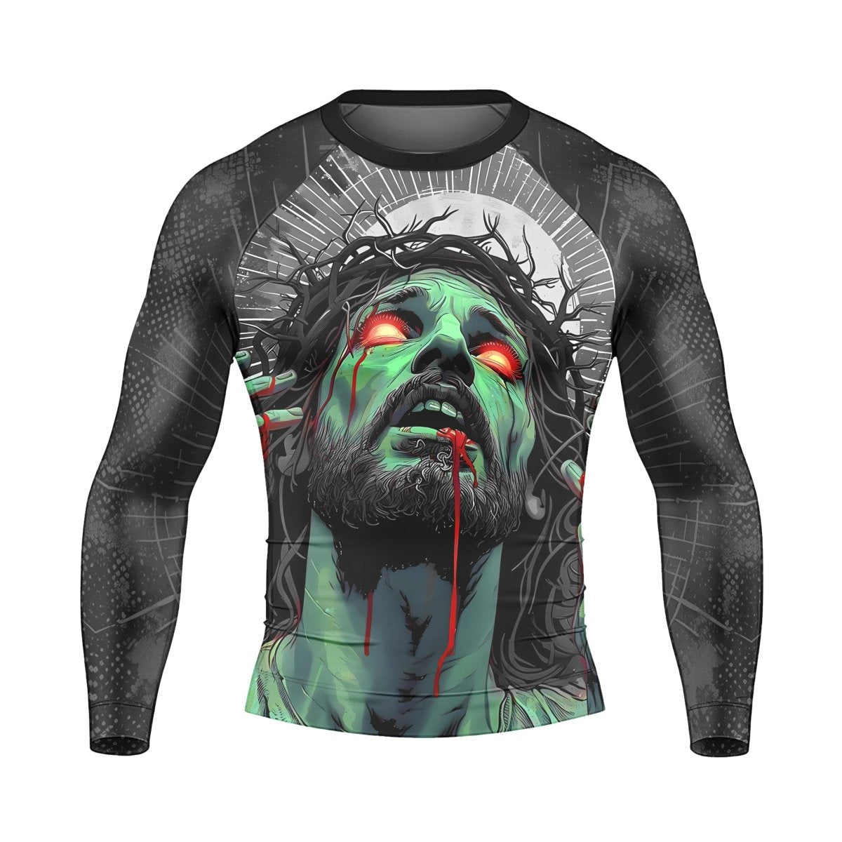 Jesus Paid All Men's Long Sleeve Rash Guard - BattleFitGear