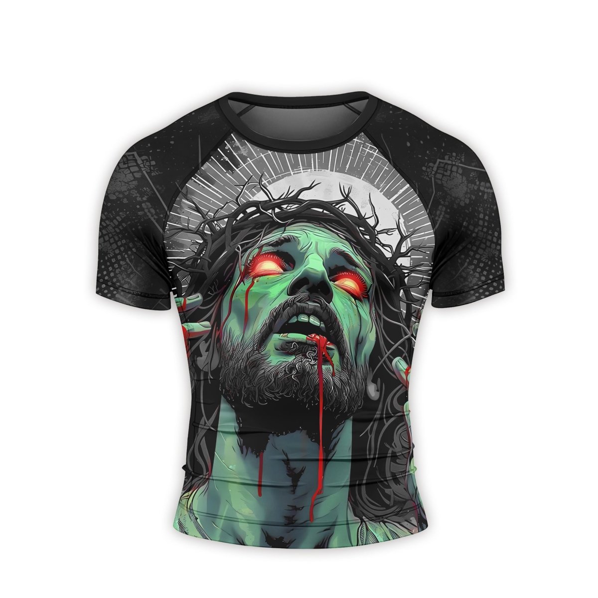 Jesus Paid All Men's Short Sleeve Rash Guard - BattleFitGear