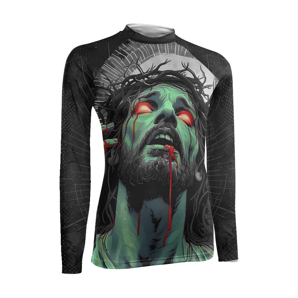 Jesus Paid All Women's Long Sleeve Rash Guard - BattleFitGear