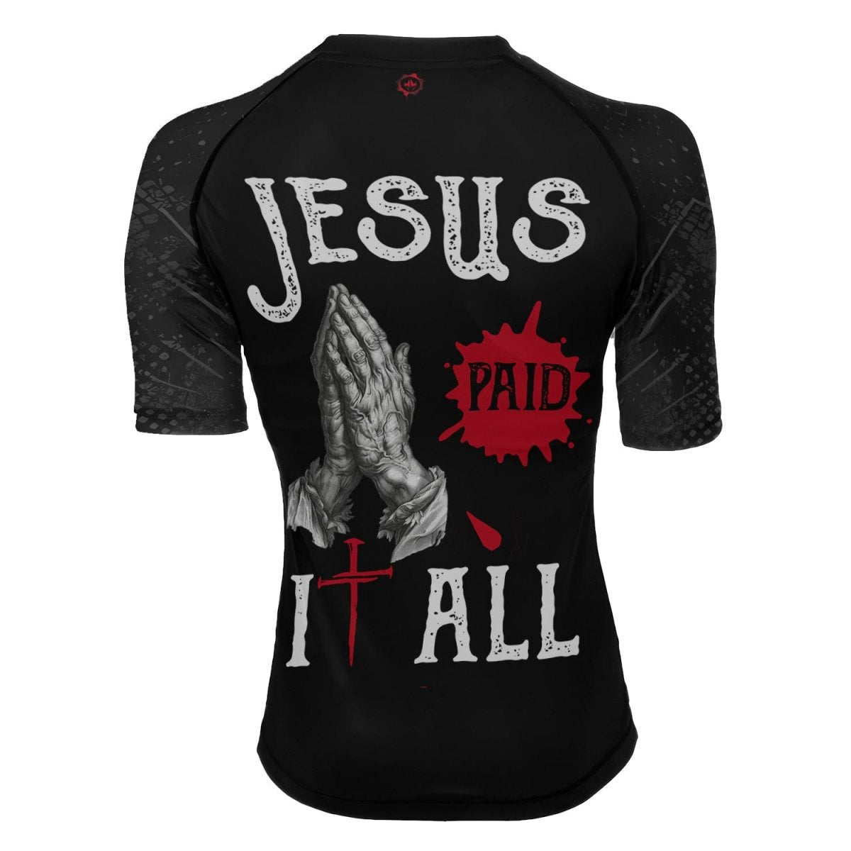 Jesus Paid All Women's Short Sleeve Rash Guard - BattleFitGear