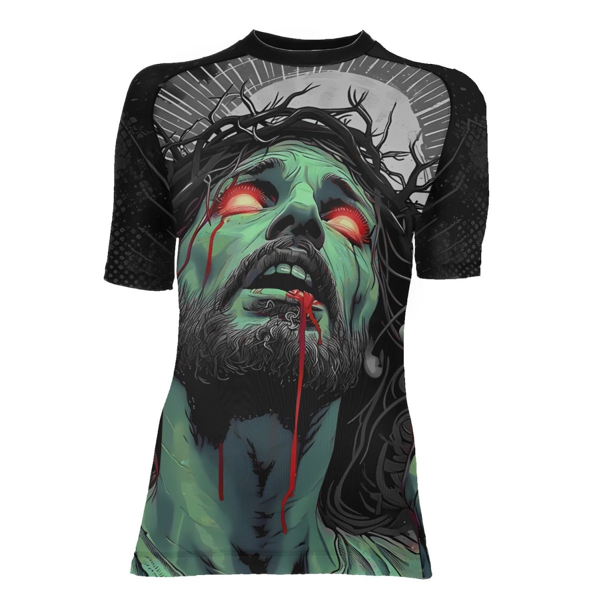 Jesus Paid All Women's Short Sleeve Rash Guard - BattleFitGear