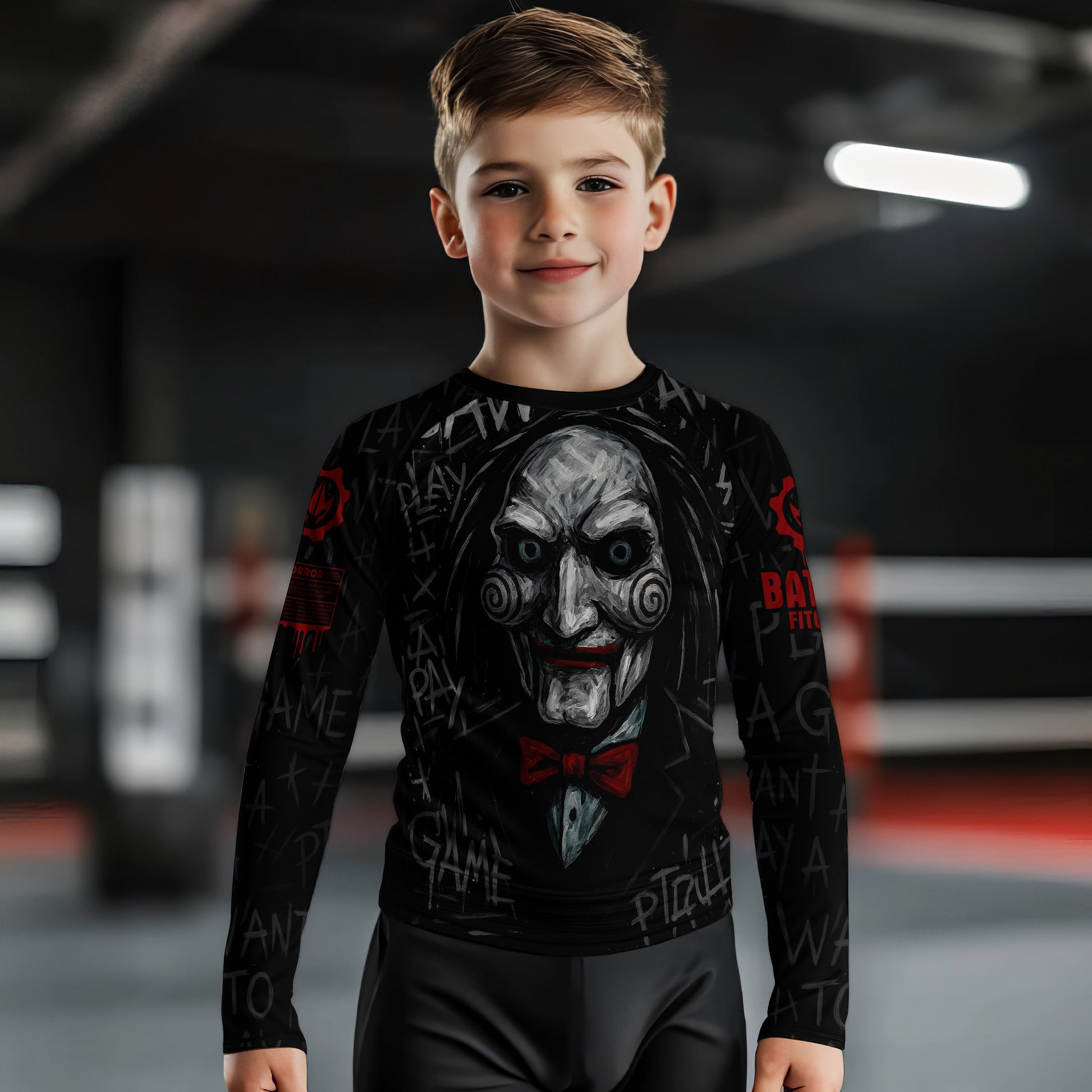 Jigsaw Game Kids Rash Guard