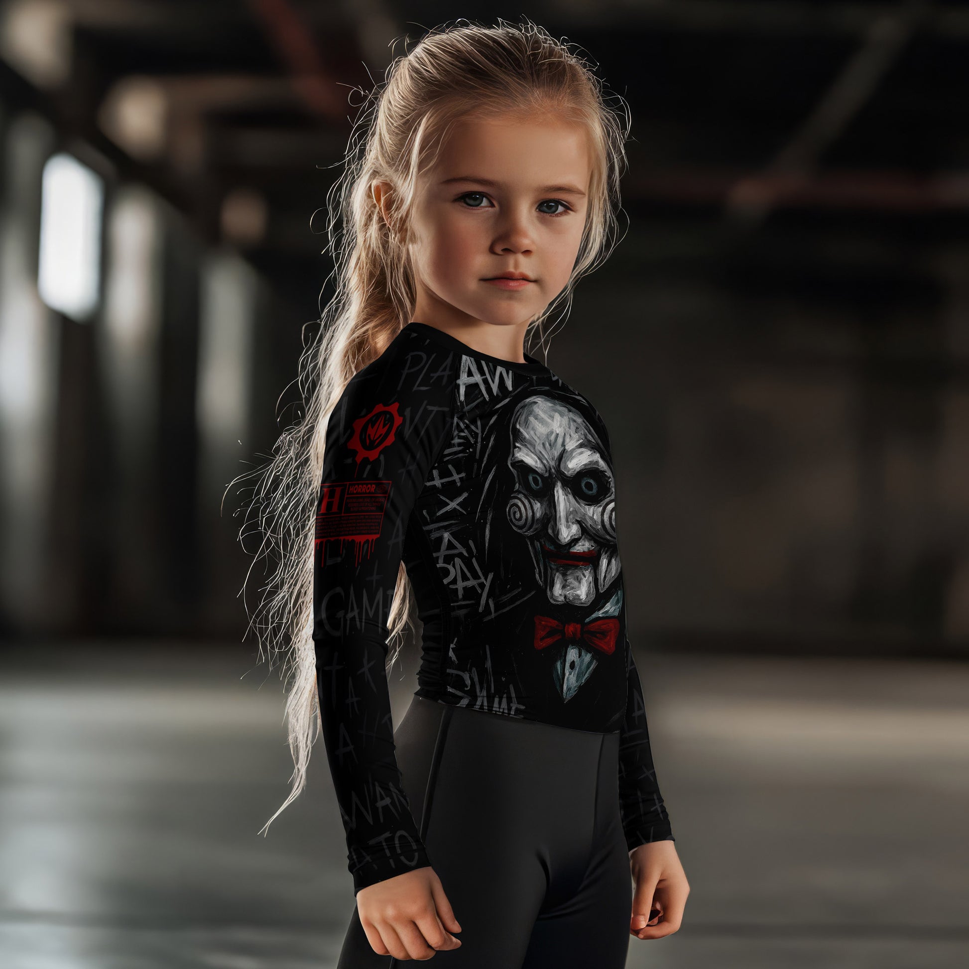 Jigsaw Game Kids Rash Guard