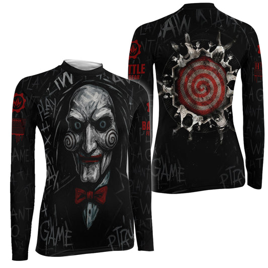 Jigsaw Game Women's Long Sleeve Rash Guard