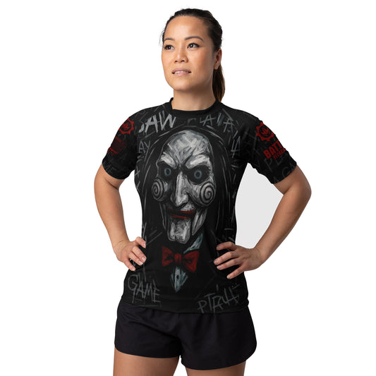 Jigsaw Game Women's Short Sleeve Rash Guard